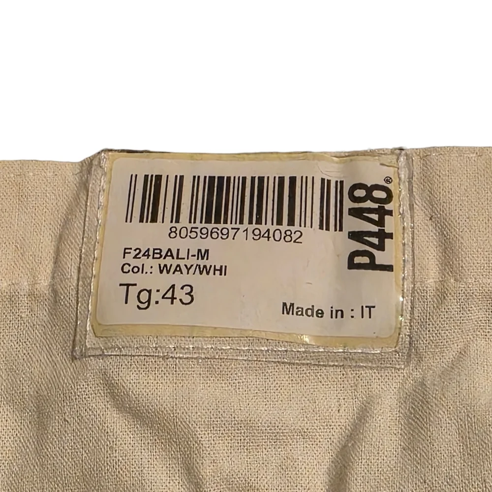 P448 Shoe Tote Bag 100% Cotton with Blue Logo NWOT